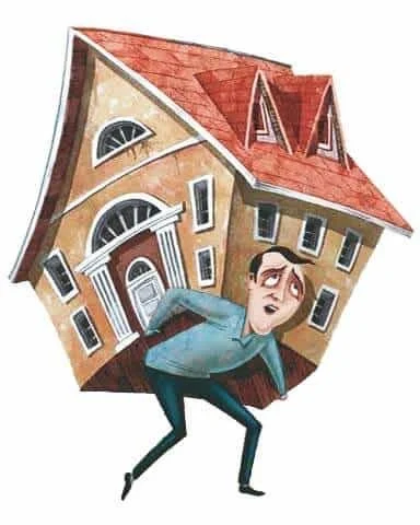 Man Lifting House