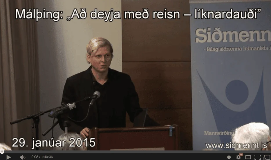 Málþing um líknardauða Opna grein