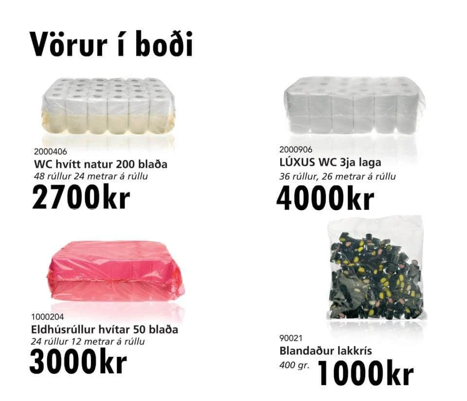 Vörur í boði